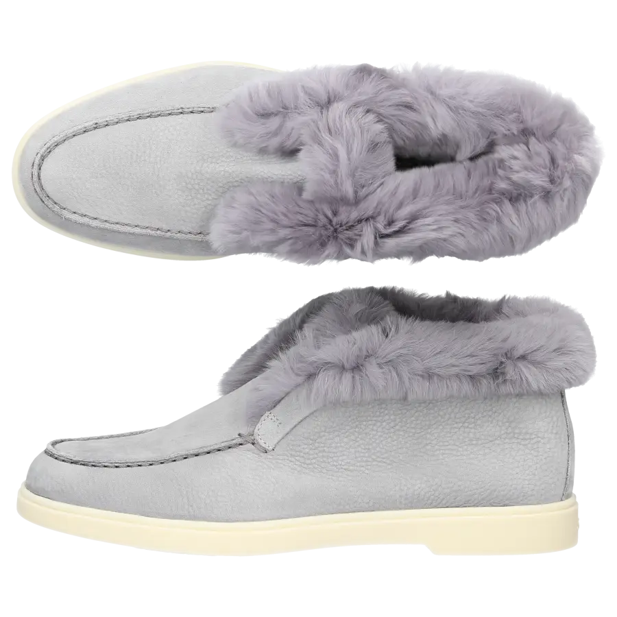Santoni - Stiefeletten DESERT BOOT Nubukleder - grau