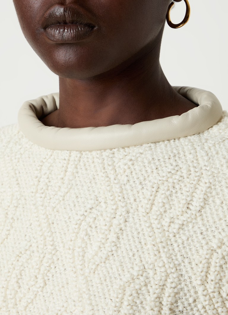 Maglione Isabel Marant Ladiva a maglia grossa in misto lana con dettagli in agnello