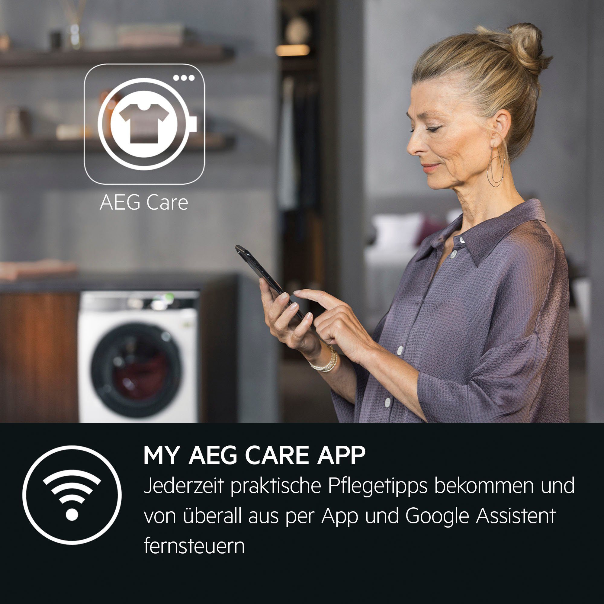 AEG Waschmaschine LR6D60490 914915144, 9 kg, 1400 U/min, ProSense® Mengenautomatik​ - spart bis 40% Zeit, Wasser und Energie
