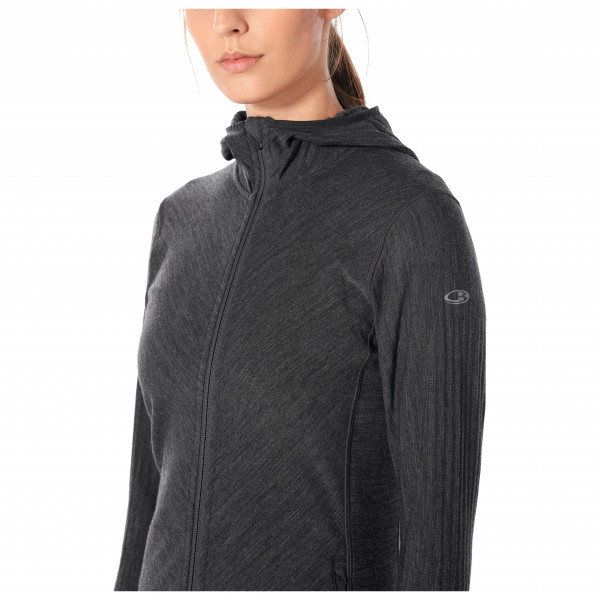 Icebreaker - Women's Descender L/S Zip Hood - Wolljacke