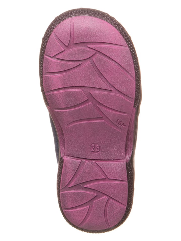 Richter Shoes Leder-Winterboots in Dunkelblau günstig kaufen