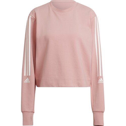 ADIDAS DAMEN AEROREADY DESIGNED TO MOVE COTTON-TOUCH SWEATSHIRT