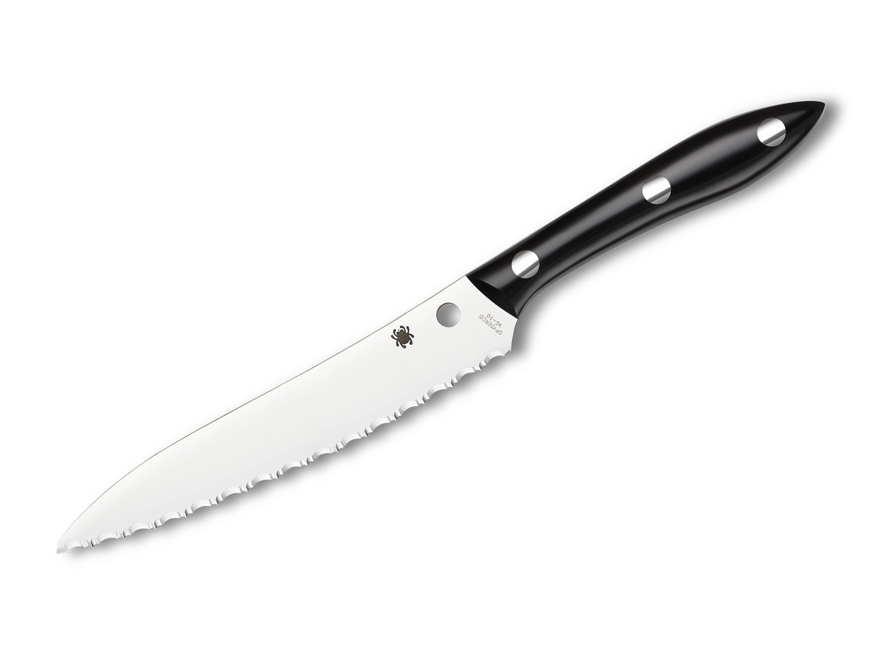 Chefmesser Black Corian Serrated