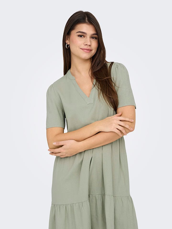 ONLY Kleid in Oliv günstig kaufen