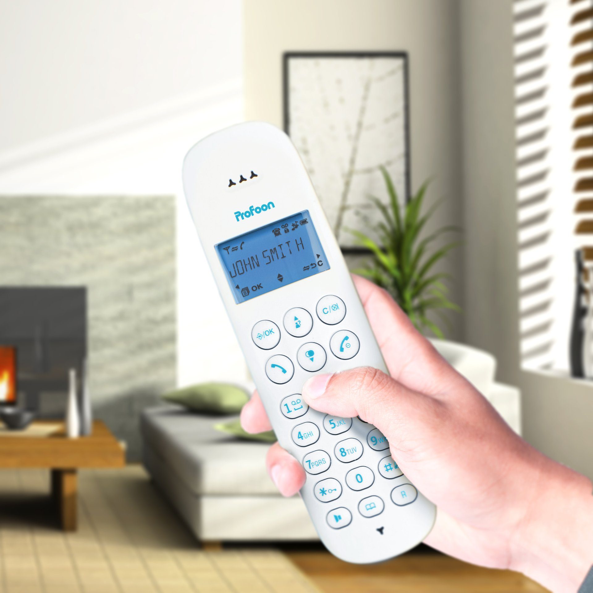 Profoon PDX-300 - DECT-Telefon mit 1 Mobilteil Schnurloses DECT-Telefon