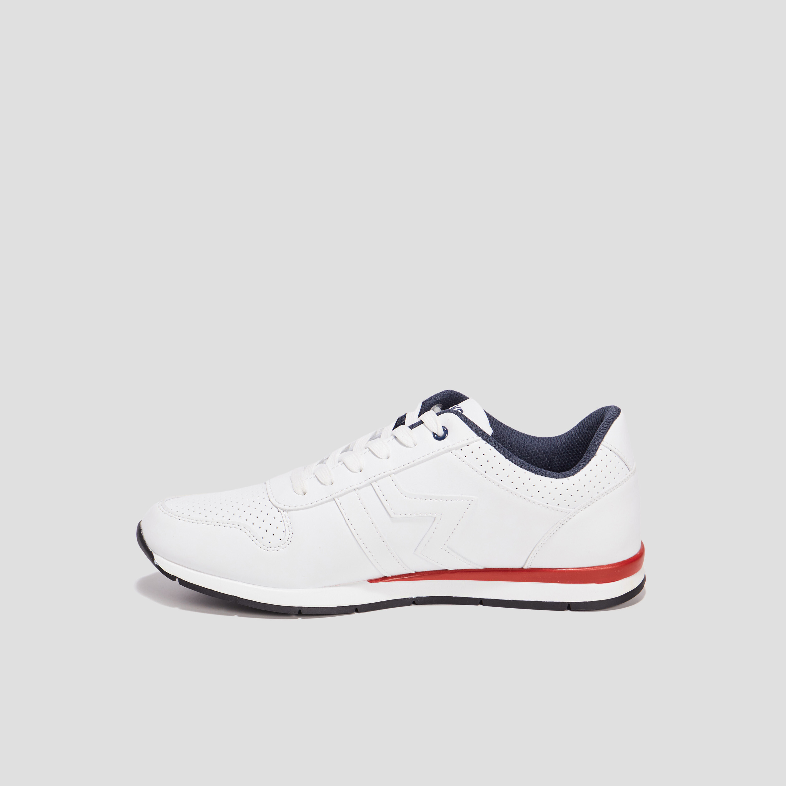 Baskets running à lacets Creeks blanc homme | La Halle