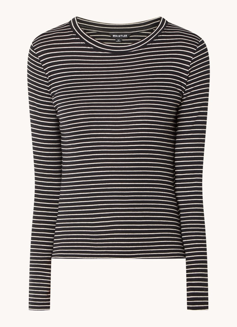 Whistles Longsleeve with stripe print