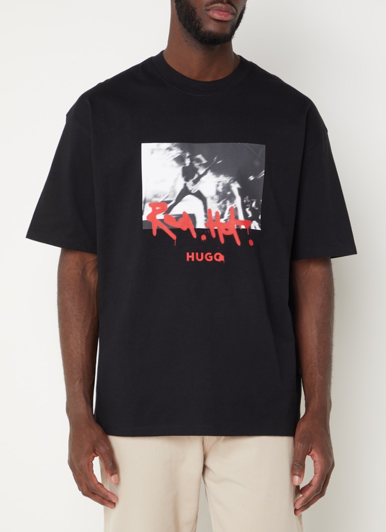 Tricou HUGO BOSS Domenade cu logo imprimat