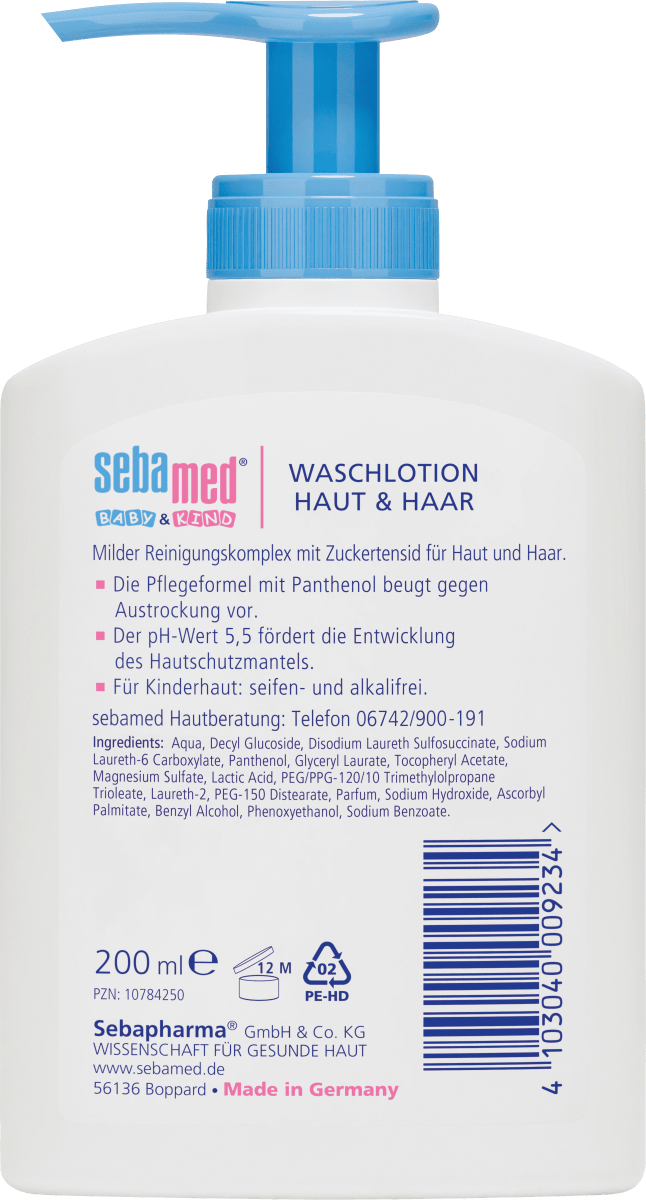 Baby & Kind Waschlotion Haut & Haar, 200 ml