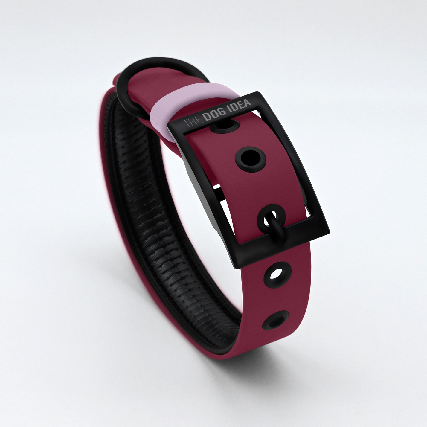 THE DOG IDEA Hundehalsbänder THE DOG IDEA Biothane Halsband Bordeaux pfirsich XL