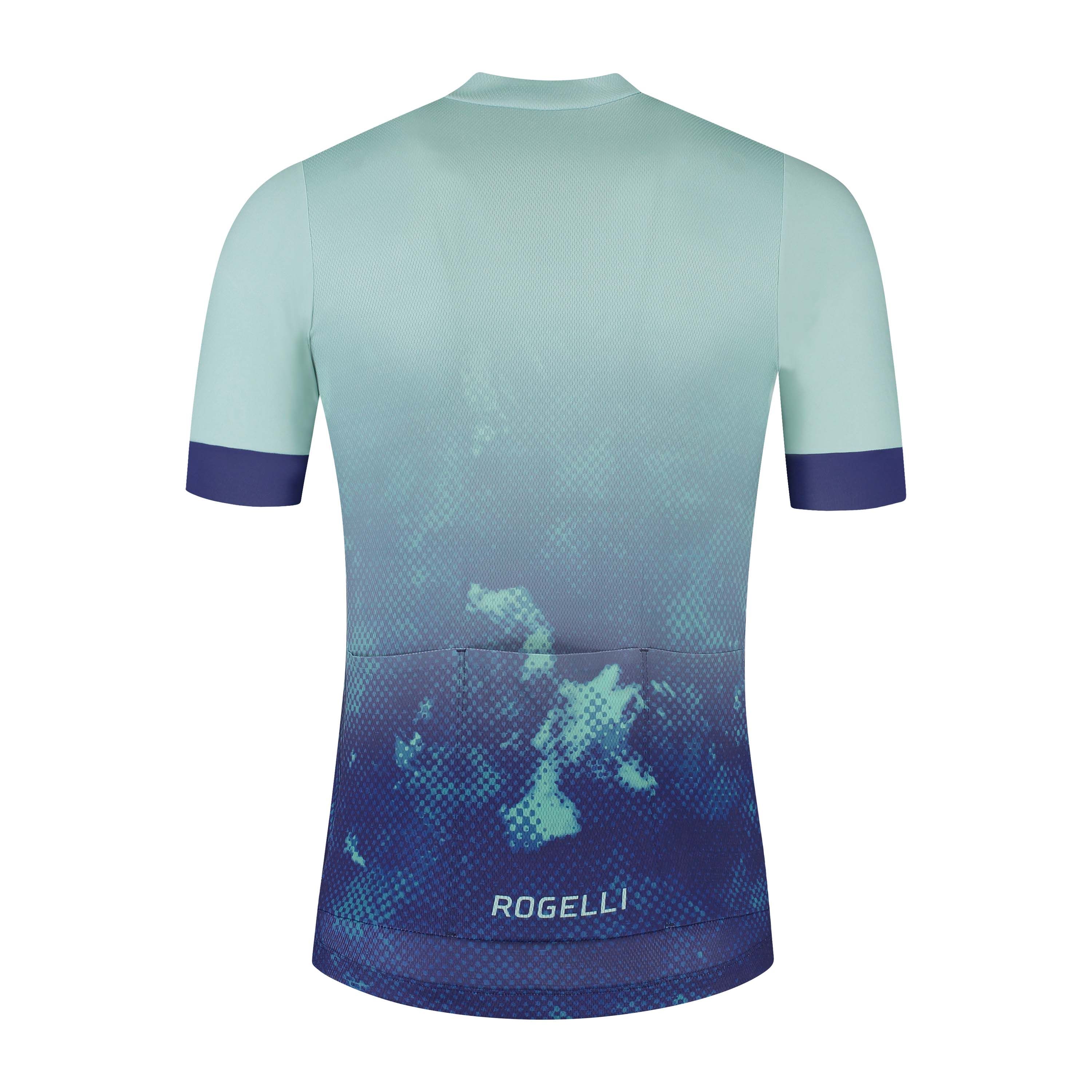 Rogelli Nebula Blau Herren Radtrikot Kurzarm