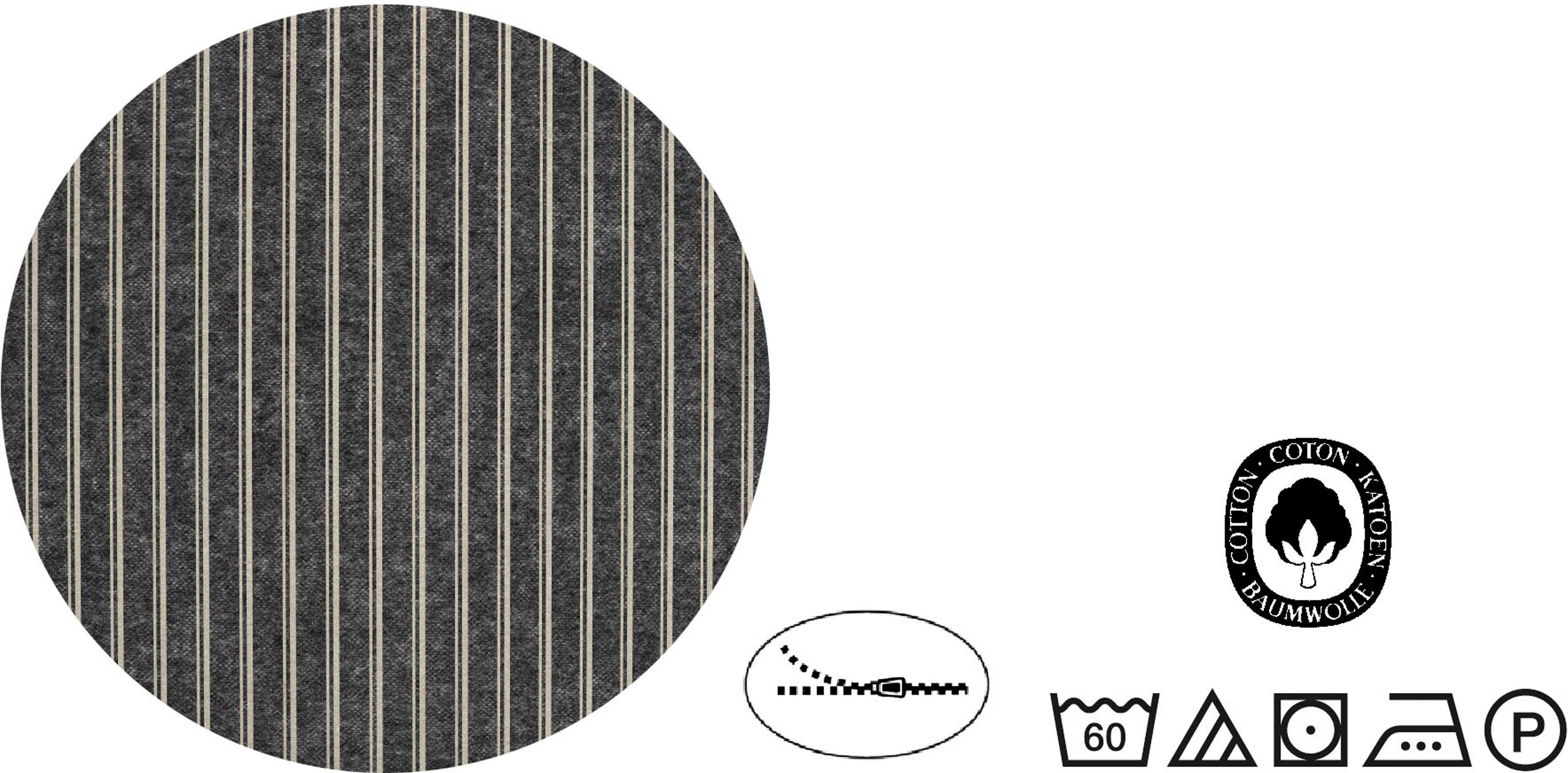 Wendebettwäsche Tillmann in Gr. 135x200 oder 155x220 cm, Biberna, Flanell, 2 teilig, Flanell kuschelig warm im Winter, gestreifte Bettwäsche mit Wendeoptik