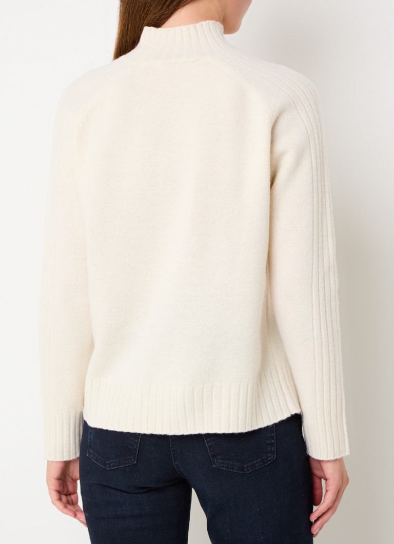 Gerard Darel Jaina Cashmere Blend Fine Knit Sweater with Standing Collar