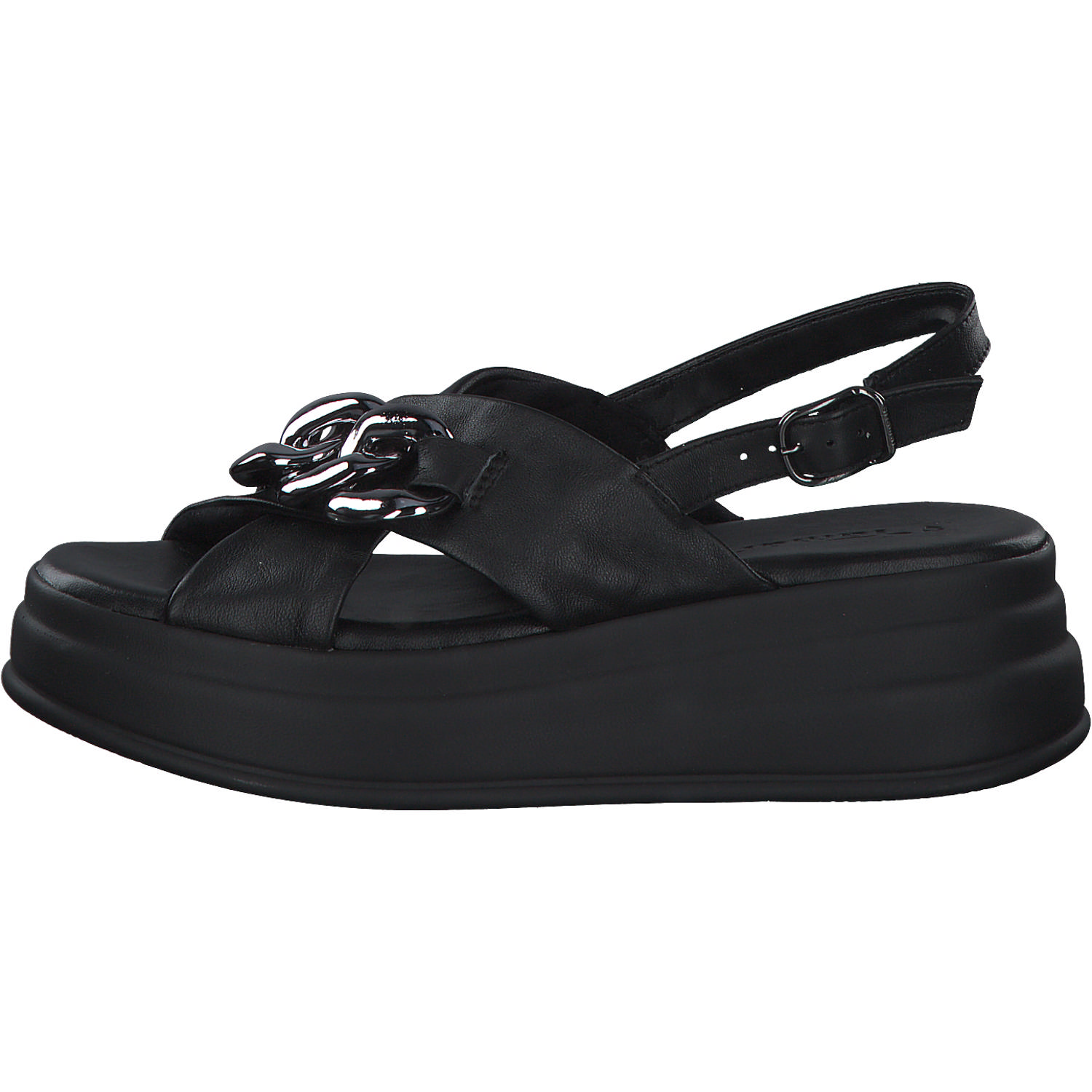 Tamaris 28381, Plateau-Sandaletten, Damen, BLACK