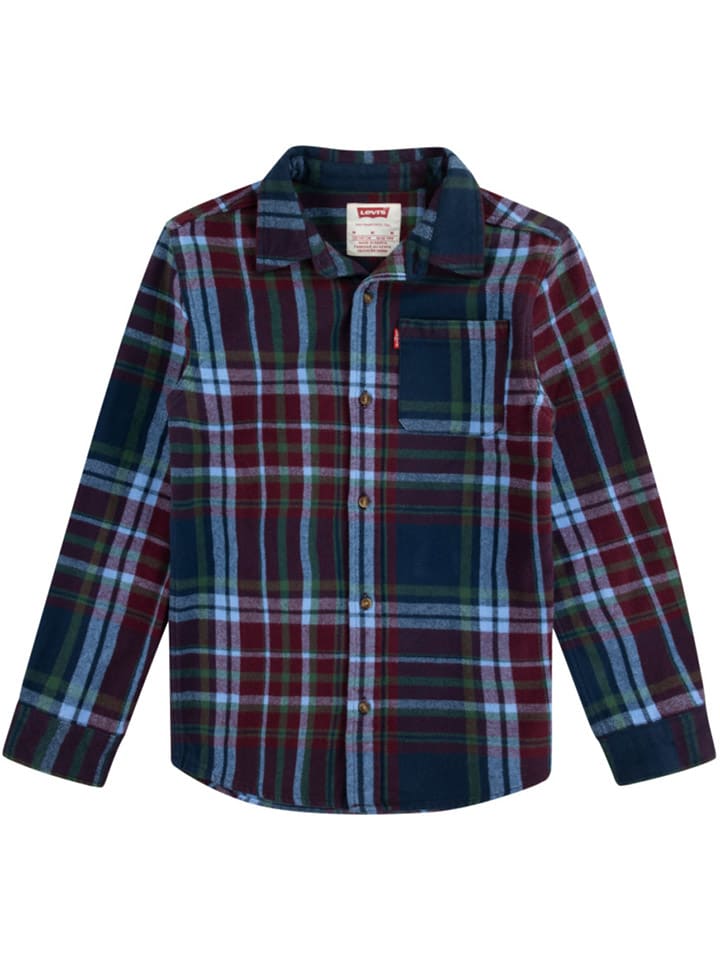 Levi's Kids Hemd in Blau/ Grün/ Rot günstig kaufen