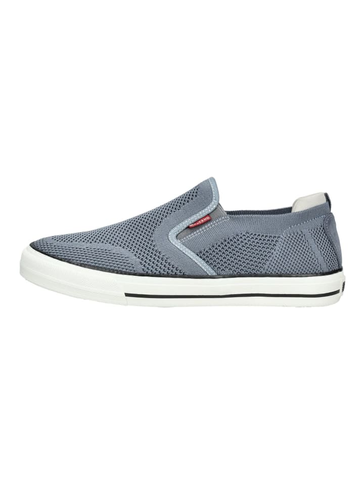 Mustang Slipper in Grau/Blau günstig kaufen