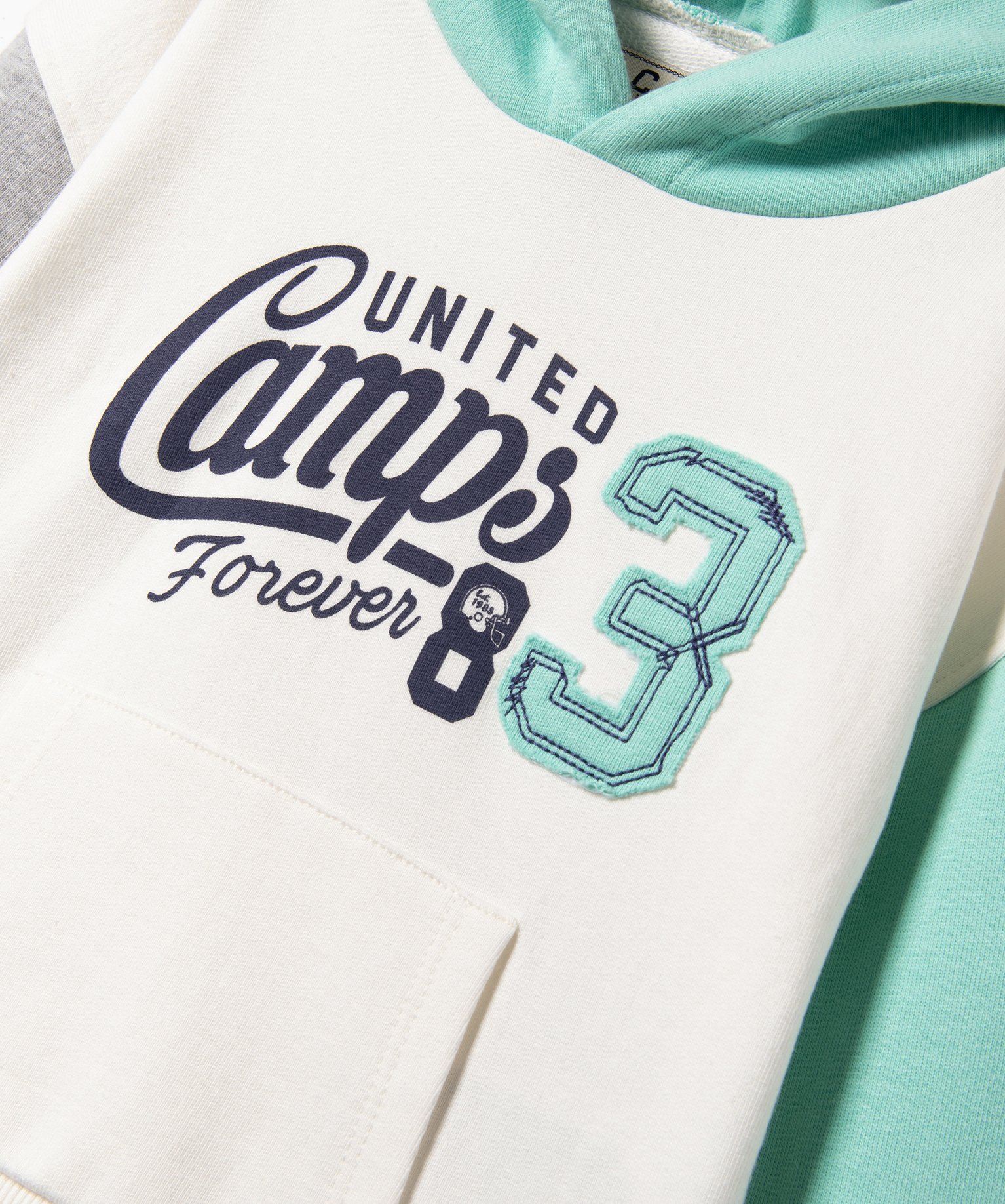 Sweat bébé Garçon à capuche et manches contrastantes - C... blanc | GEMO