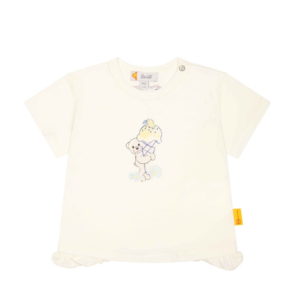 T-Shirt kurzarm, weiß für Mädchen
