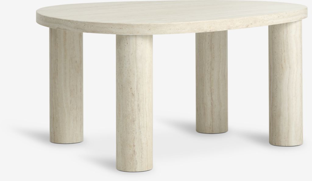 LUNDEBORG Table basse LUNDEBORG 68x85 couleur travertin