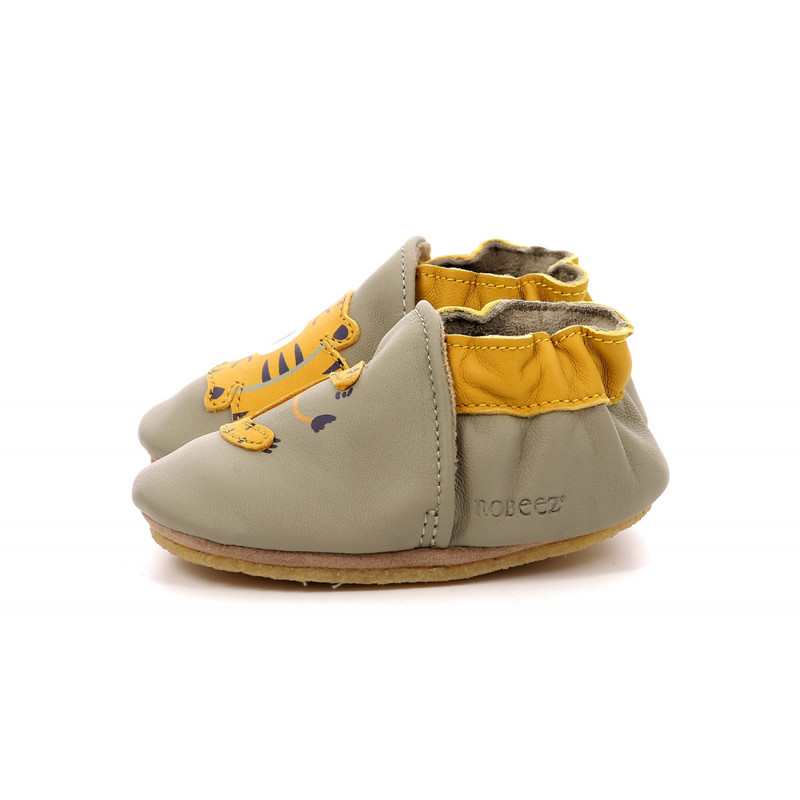 Chaussons cuir tannage végétal Tiger Nap Crp