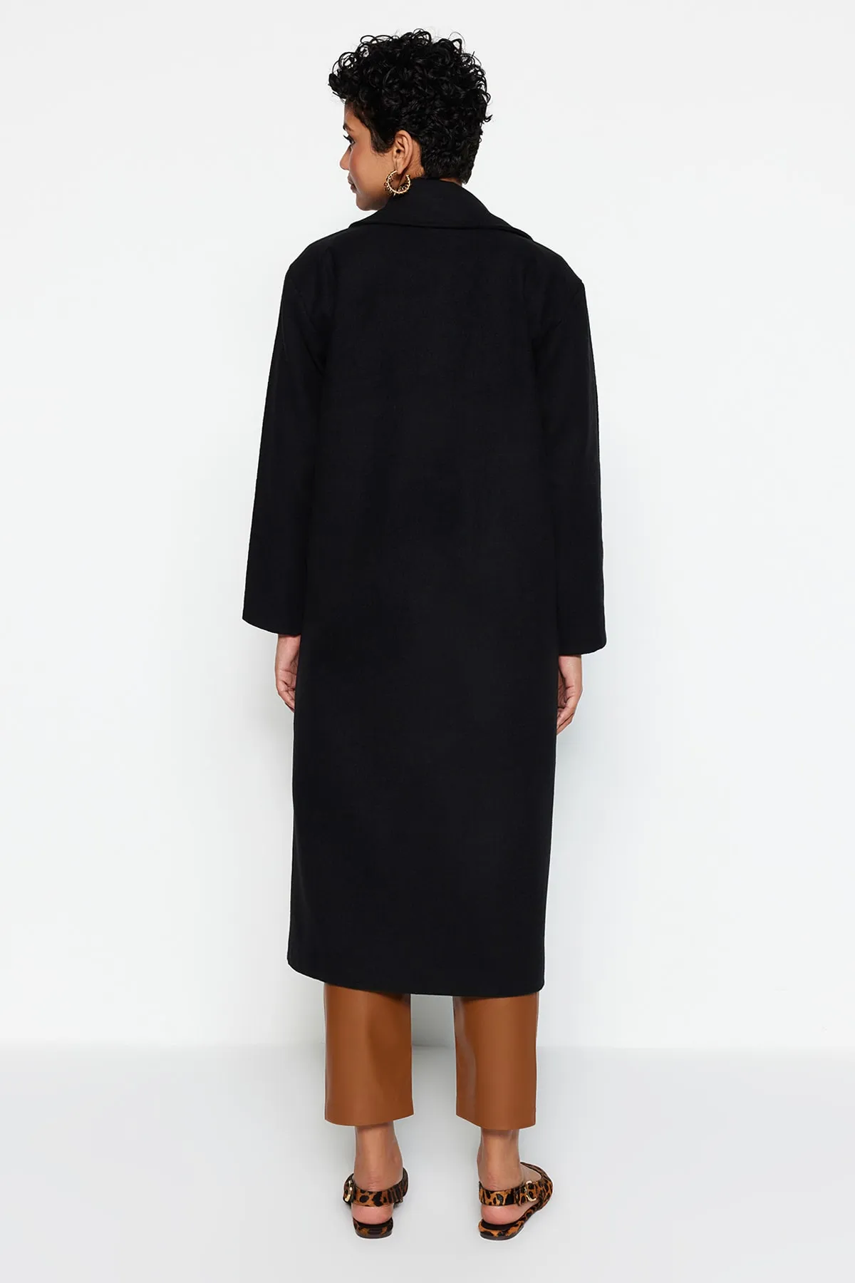 Trendyol Modest  Mantel - Schwarz - Zweireihig