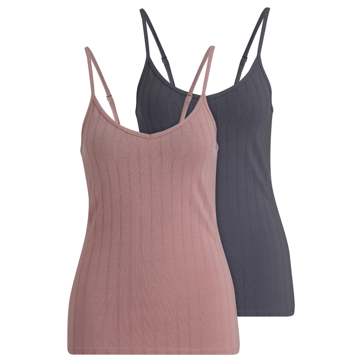 2 Damen Unterhemden mit Ajour-Muster