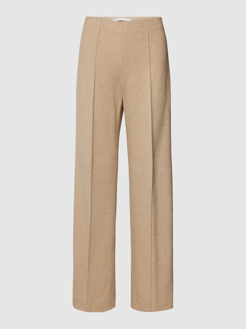 Stoffhose mit fixierter Bügelfalte Modell 'ELAINE' in beige