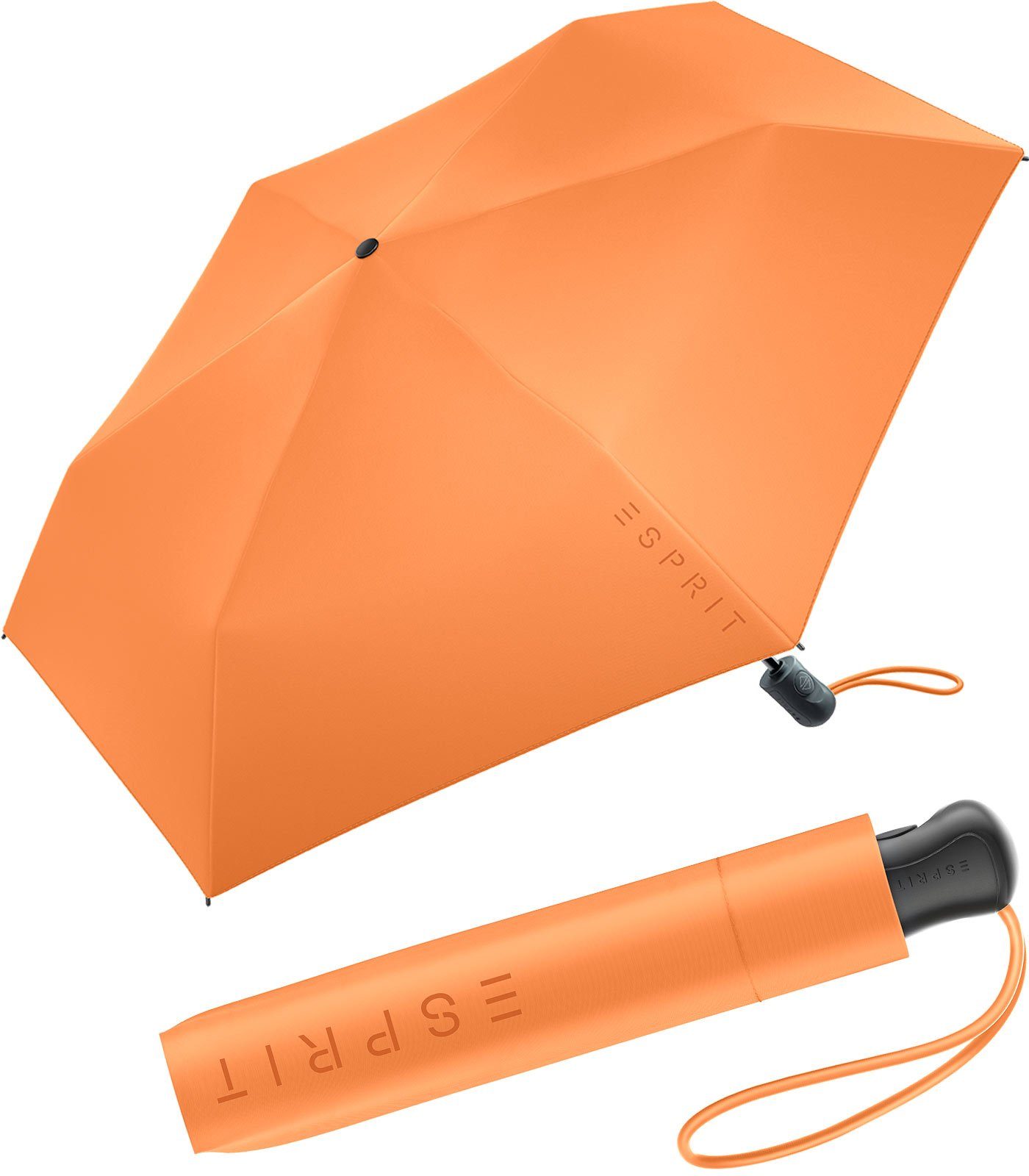 Esprit Taschenregenschirm Damen Easymatic Slimline Auf-Zu Automatik FJ 2023, leicht und stabil, in den neuen Trendfarben