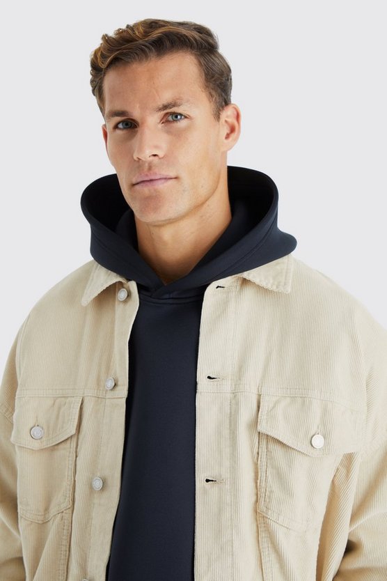 Tall Oversize Cord-Jacke