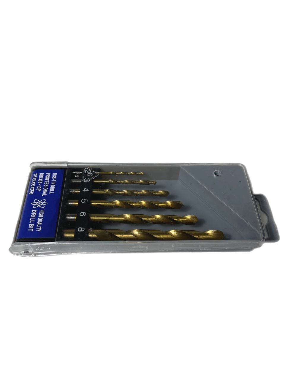 Vago-Tools Spiralbohrer HSS Set 6 tlg Set 2-8mm Metall TITAN