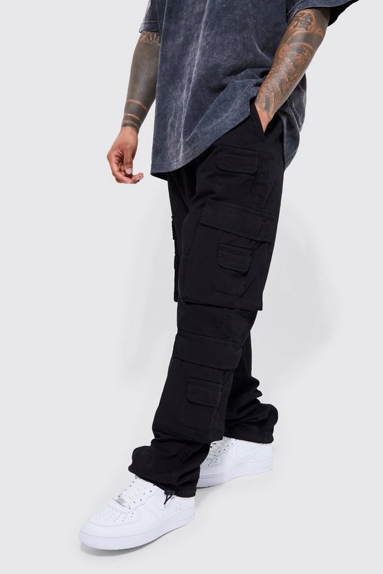 Cargohose mit elastischem Bund und Taschen