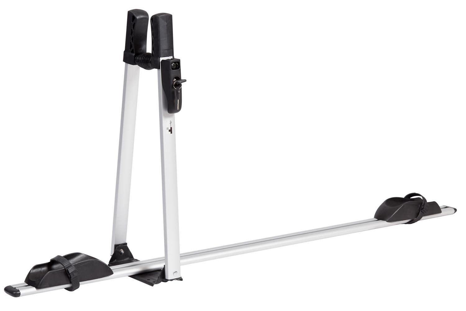 VDP Dachträger (1x abschließbarer Fahrradträger aus Aluminium), 1x VDP Fahrradträger ALU Premium Fahrradhalter Fahrrad Dachträger abschließbar
