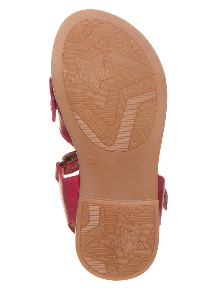 POM POM Leder-Sandalen in Pink günstig kaufen