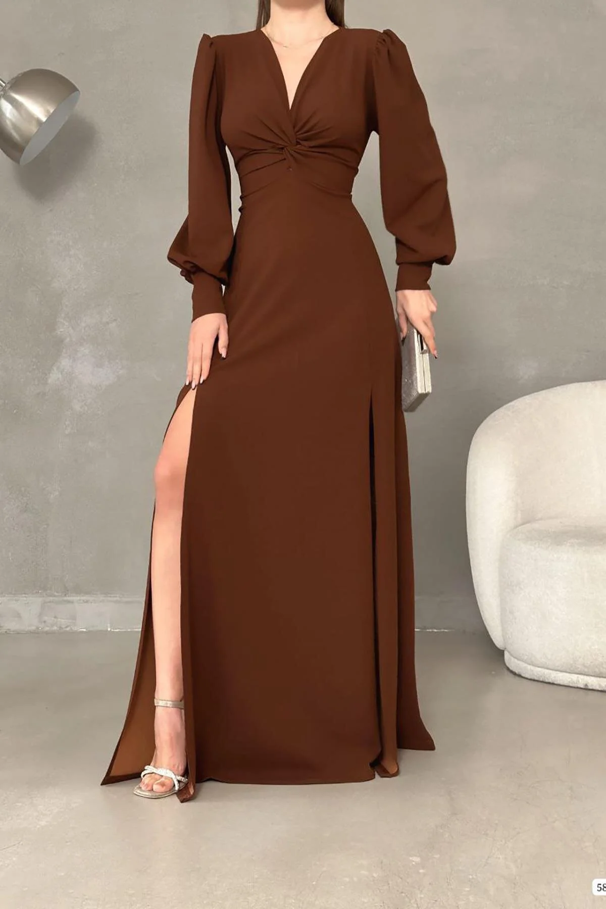Deafox  Kleid - Braun - A-Linie