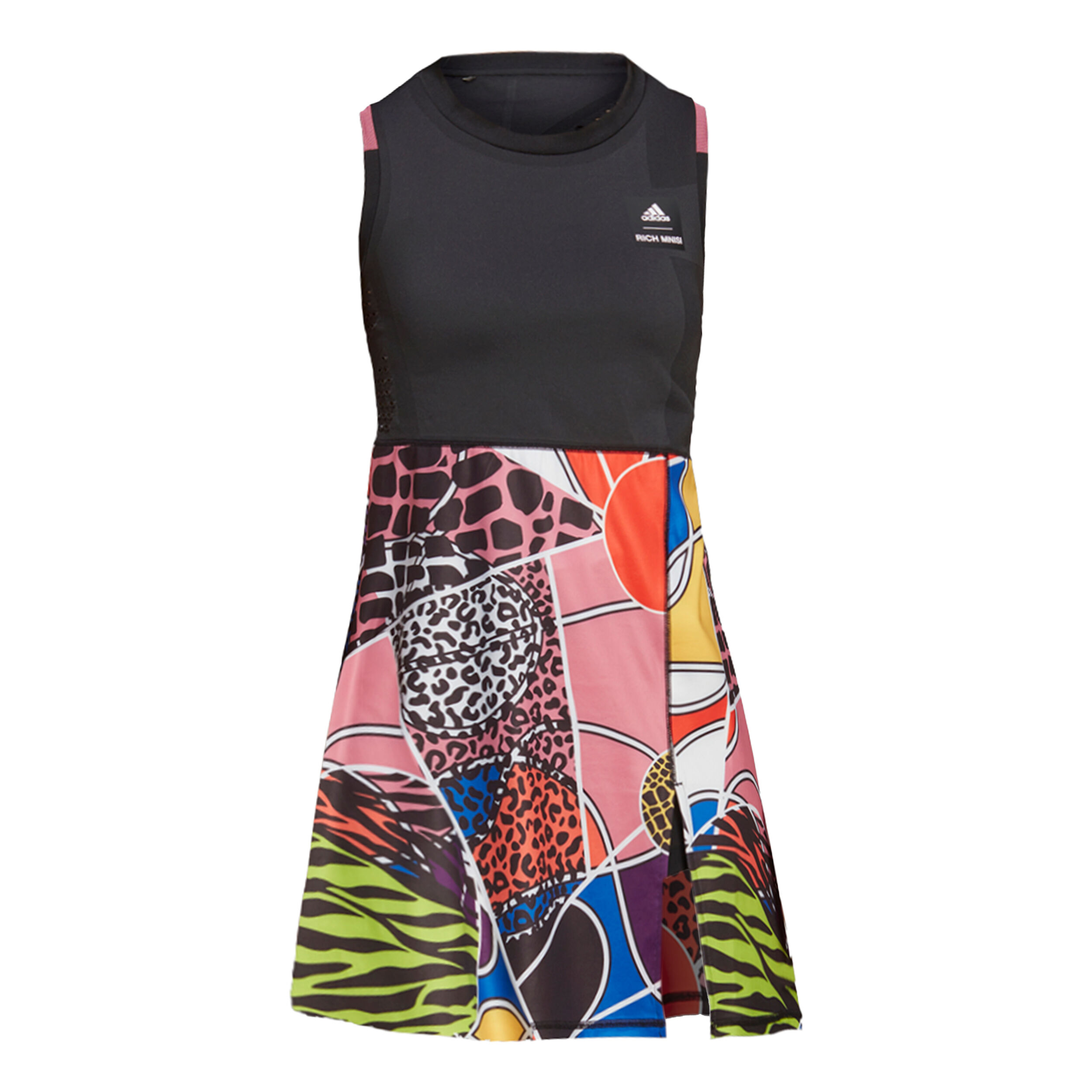 Tapered RM Kleid Damen - Schwarz, Mehrfarbig