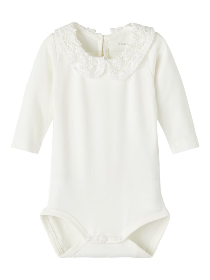 name it Spitzenkragen-Body festlich in white alyssum günstig kaufen