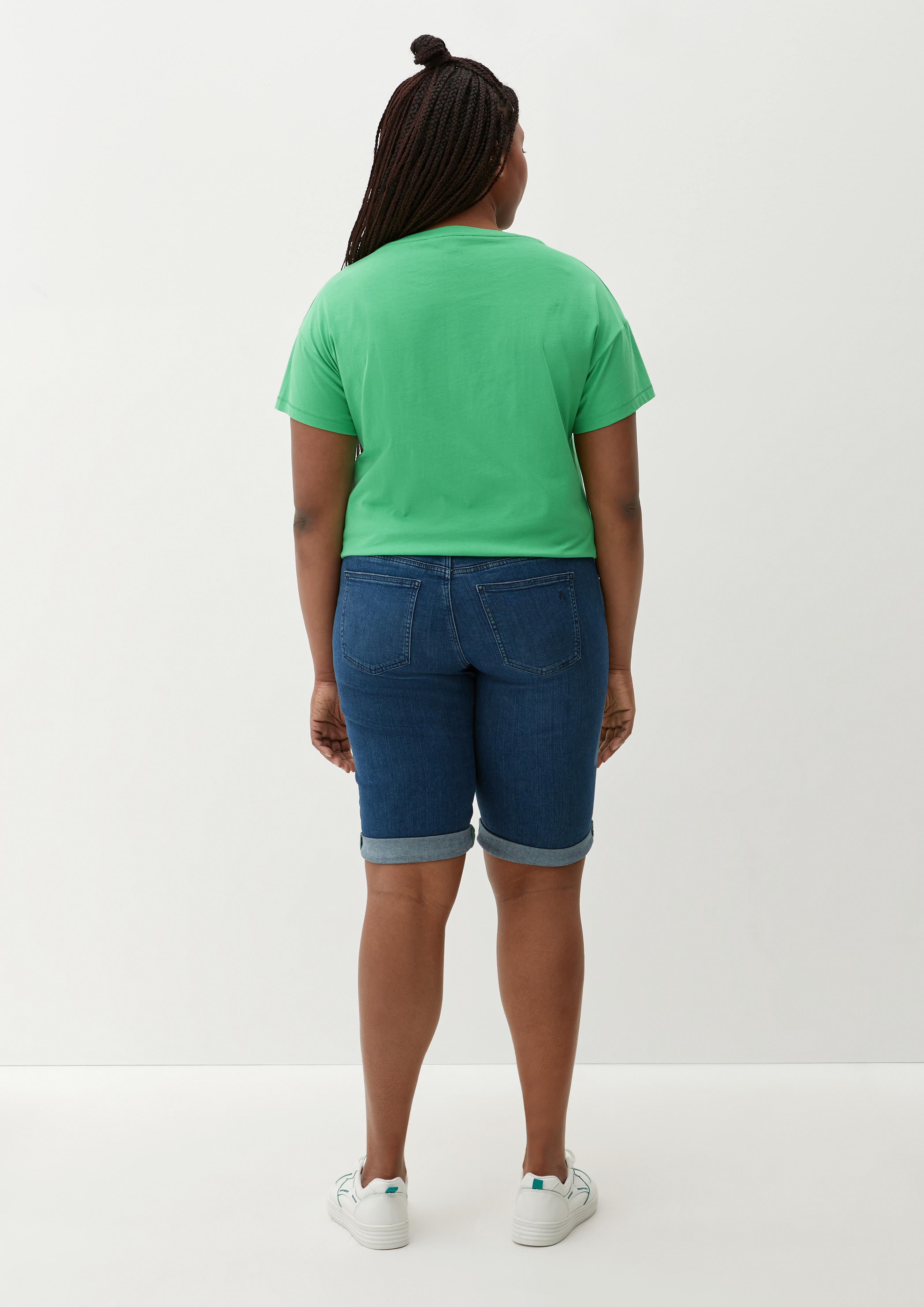 T-Shirt mit gummiertem Print  2129816-75D5