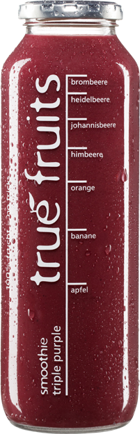 True Fruits triple smoothie purple