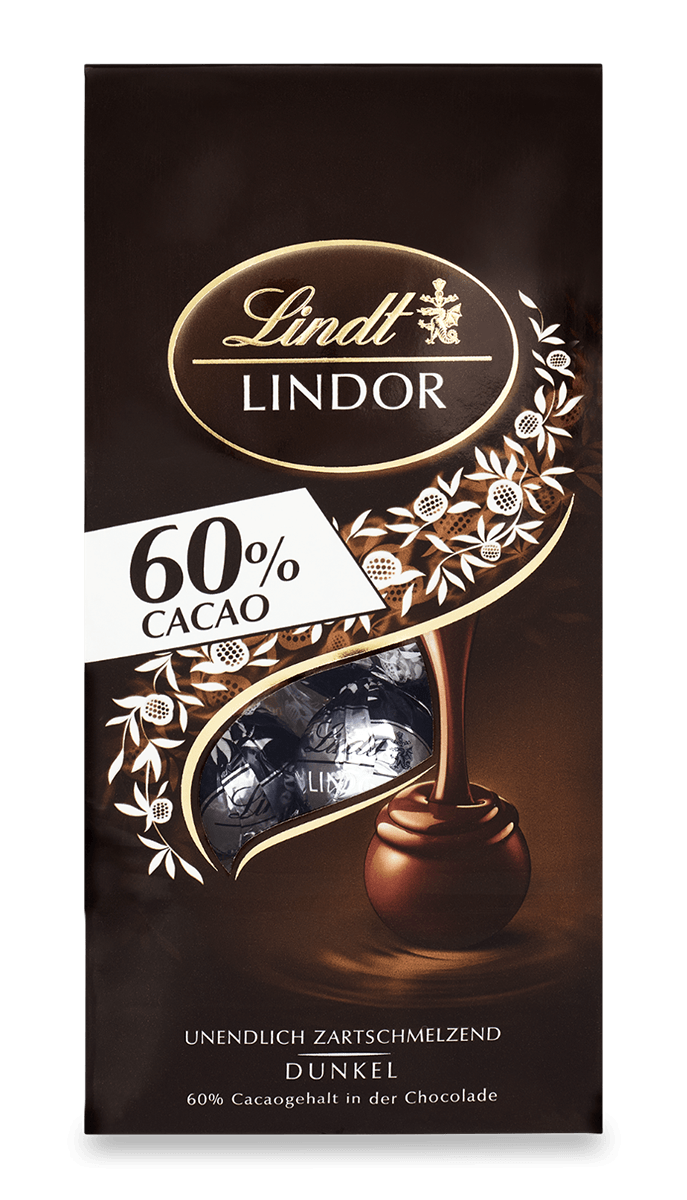 LINDOR Kugel Beutel Dark 60%, 136g