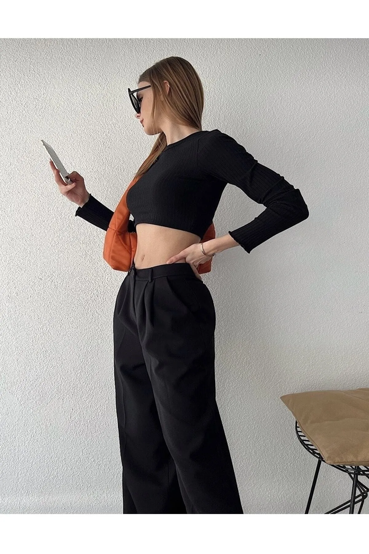 ANONCE STUDIO  Palazzo-Hose Schwarz