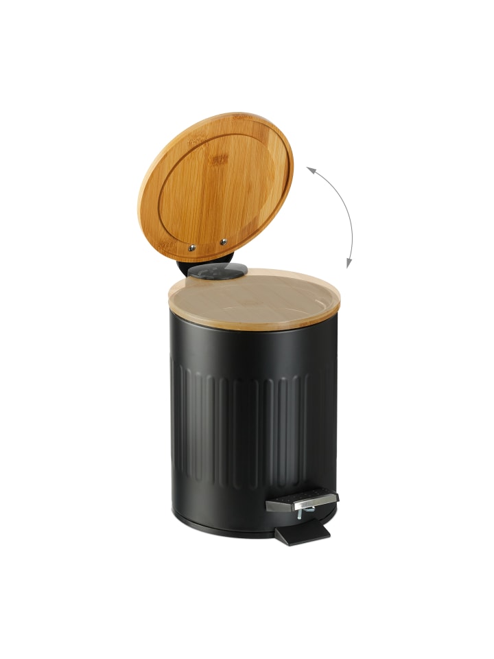 relaxdays Mülleimer in Schwarz - 3 l günstig kaufen onesize