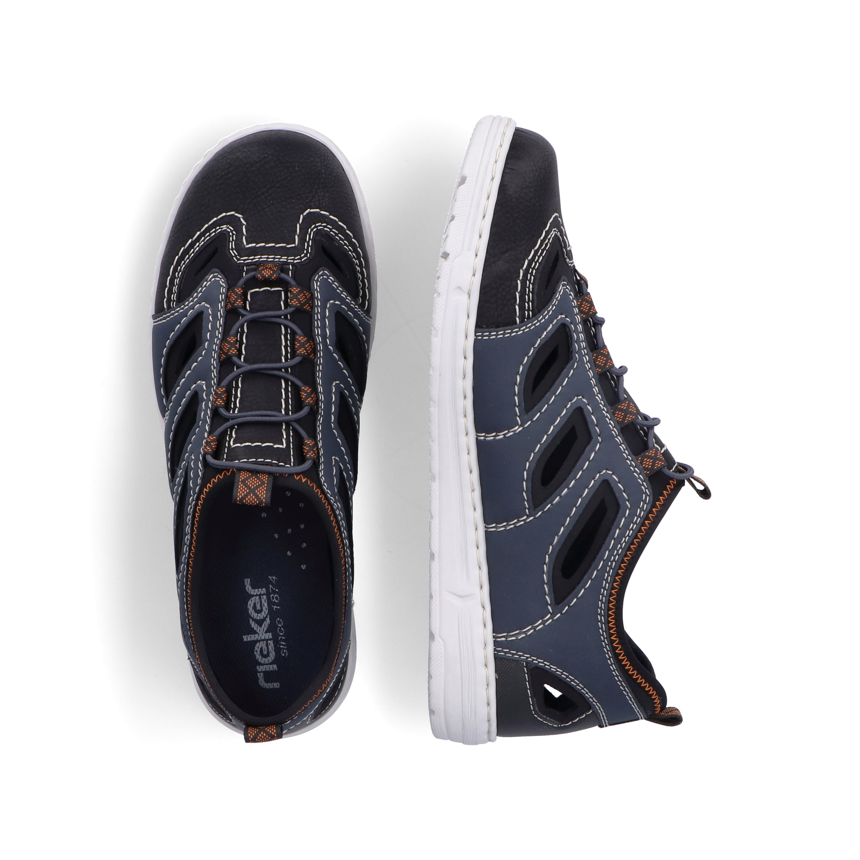 Rieker Herren Slipper schieferblau