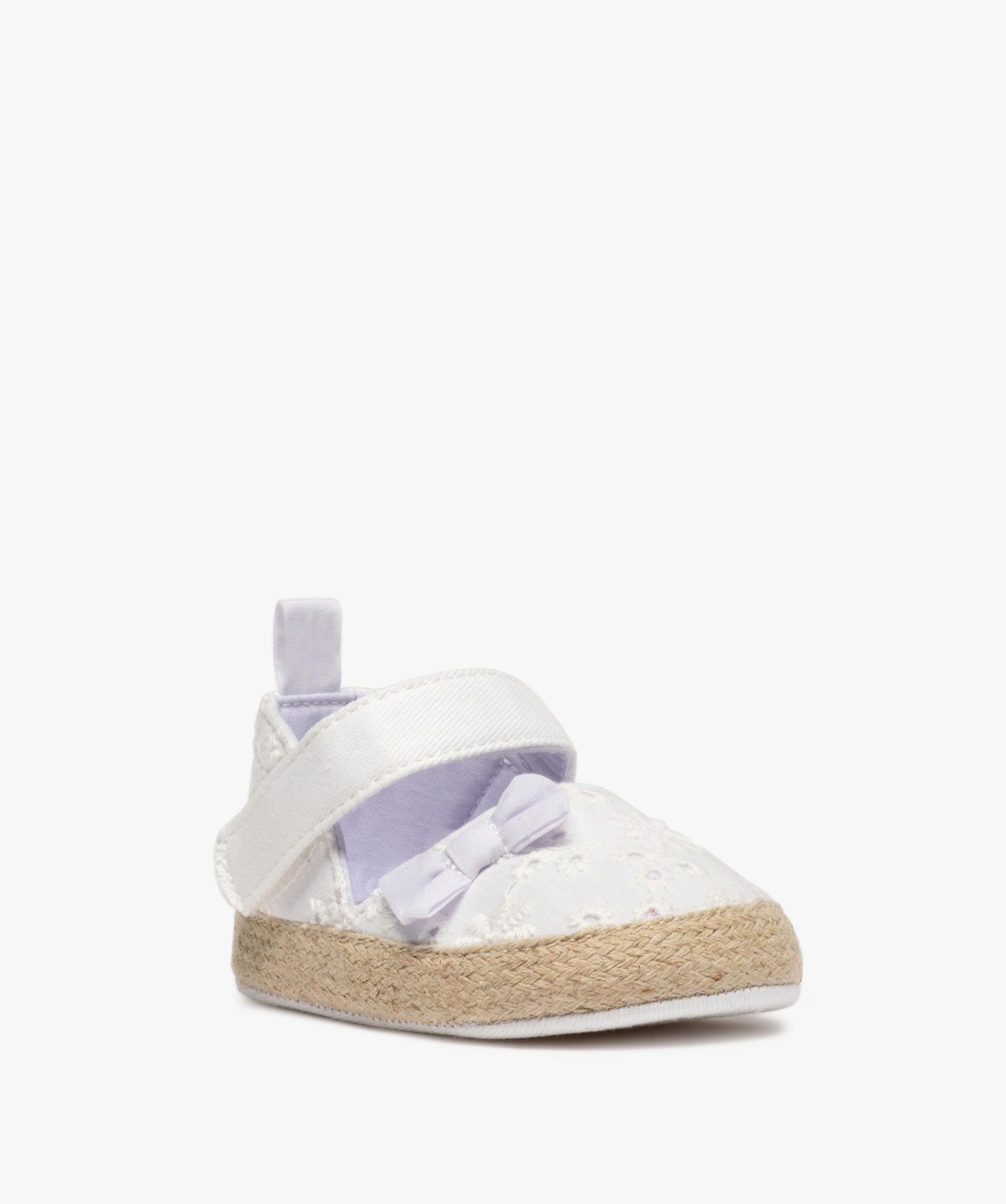 Chaussons de naissance bébé fille sandales blanc | GEMO