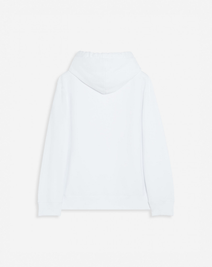 HOODIE CLASSIQUE EN MOLLETON DE COTON LANVIN BRODÉ