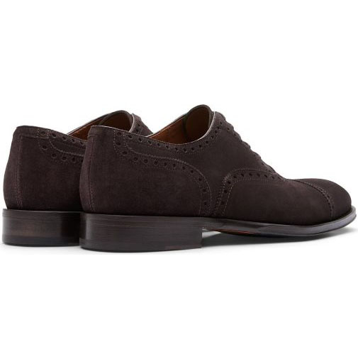 Lottusse Oxford Aus Kalbsveloursleder In Mokka
