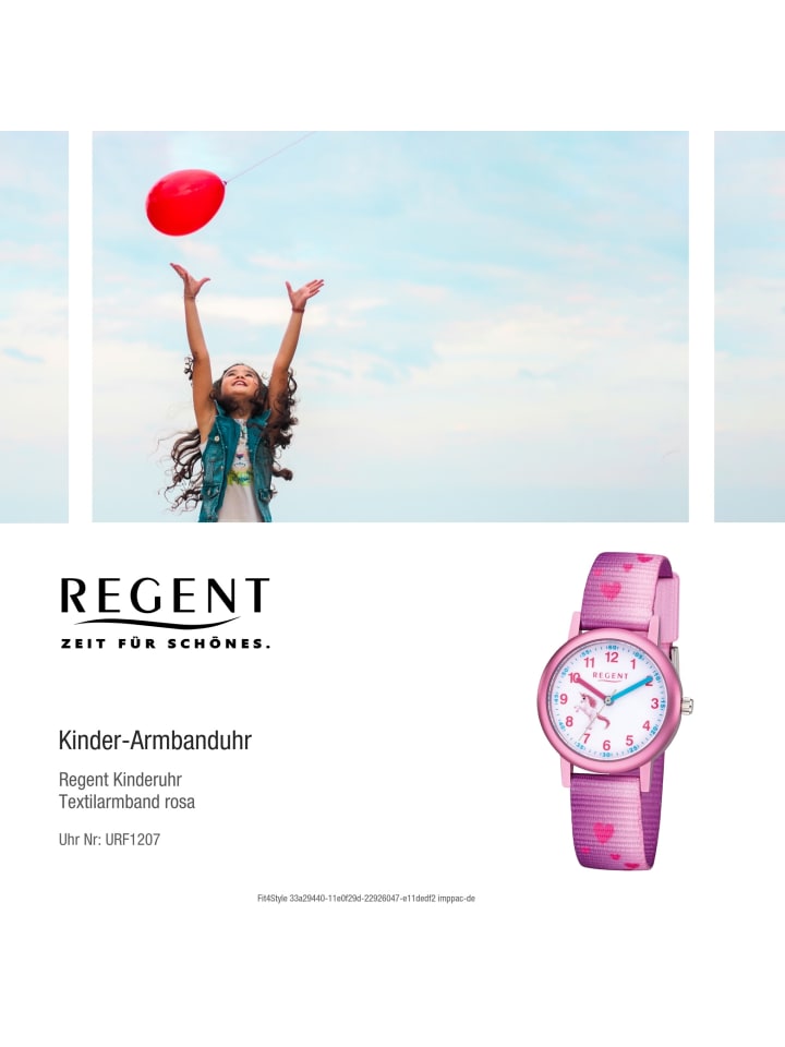 Regent Analog-Armbanduhr Regent Kinderuhren rosa klein (ca. 29mm) günstig kaufen onesize