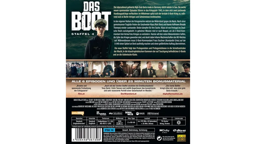 Das Boot - Staffel 4  [2 BRs]