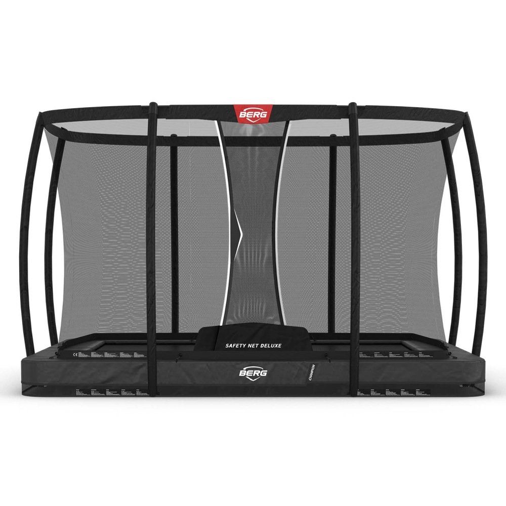 Berg Bodentrampolin BERG Trampolin Rechteckig 330 x 220 cm Ultim Champion InGround Grey