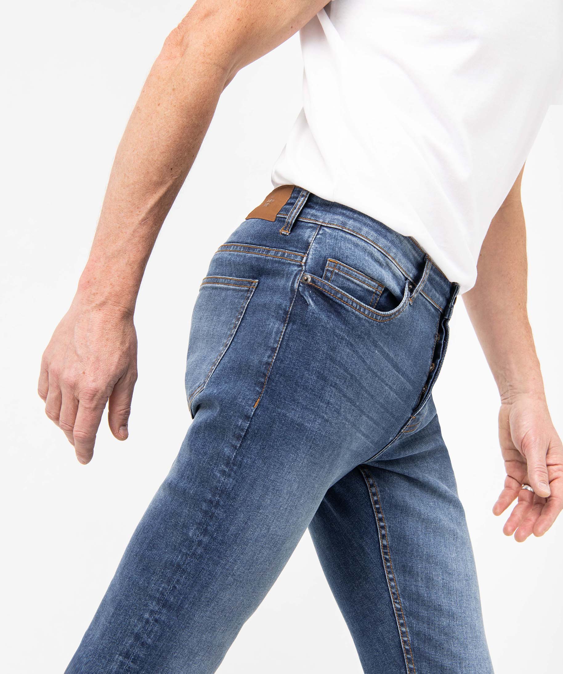 Jean homme straight en coton stretch stone | GEMO