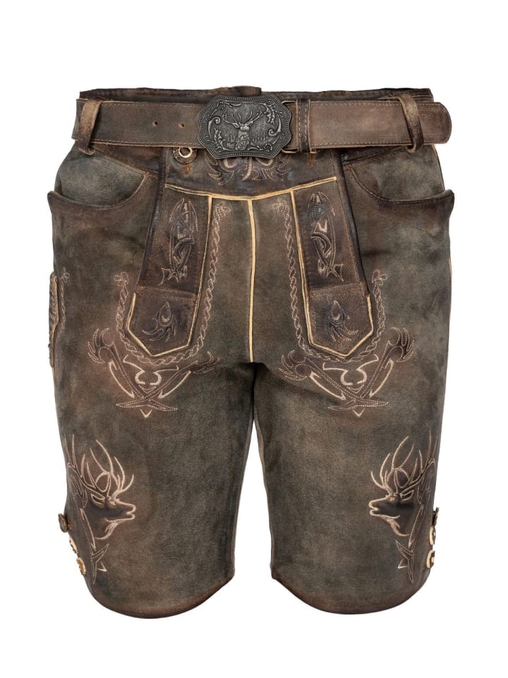 MADDOX Lederhose URGSEE in dunkelbraun günstig kaufen